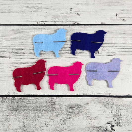 Felt Sheep Needle Keeper with Needle