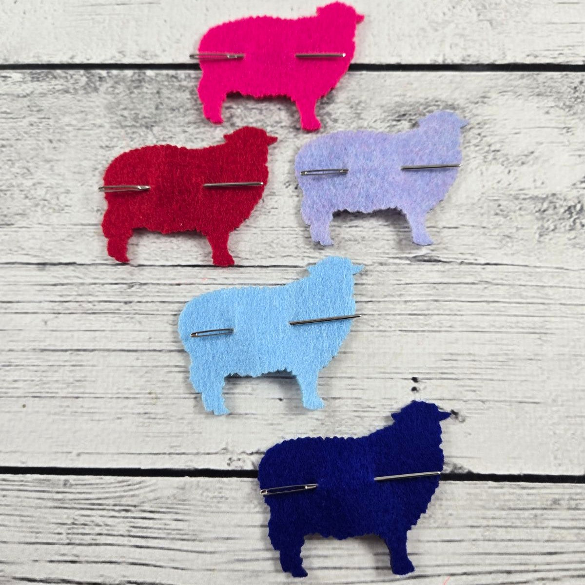 Felt Sheep Needle Keeper with Needle