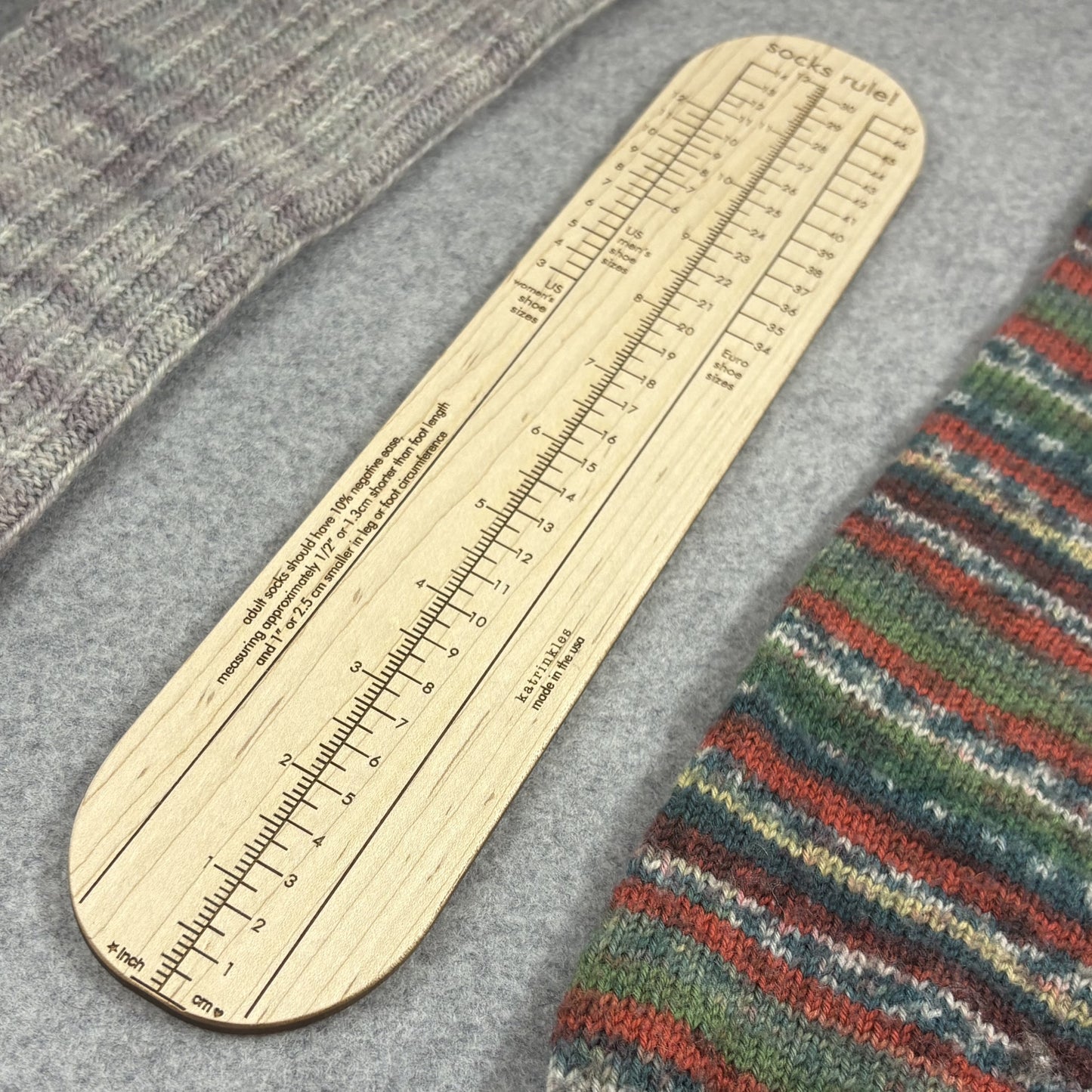 Socks Rule! - Ruler for Measuring Socks