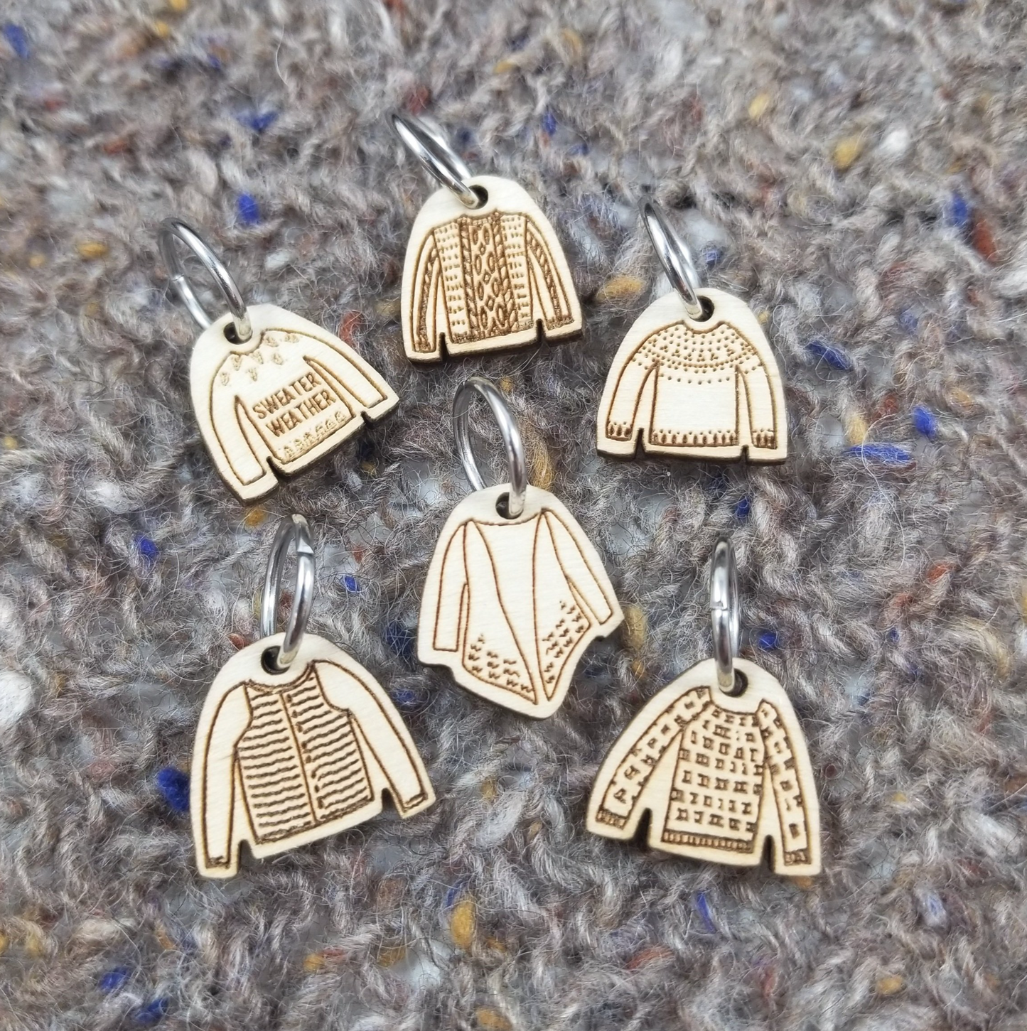 Assorted Sweater Stitch Marker Set