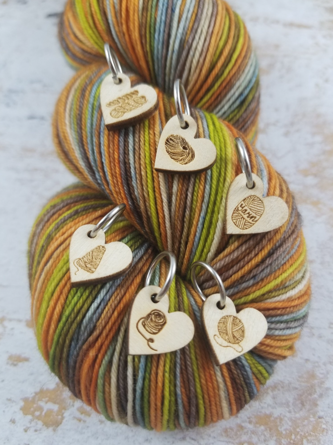 Garn Love Stitch Marker Sett