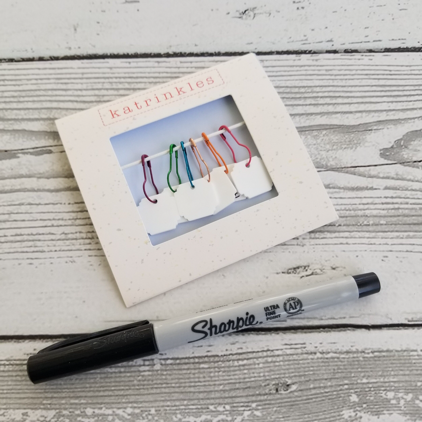 Write On / Wipe Off White Stitch Marker Set