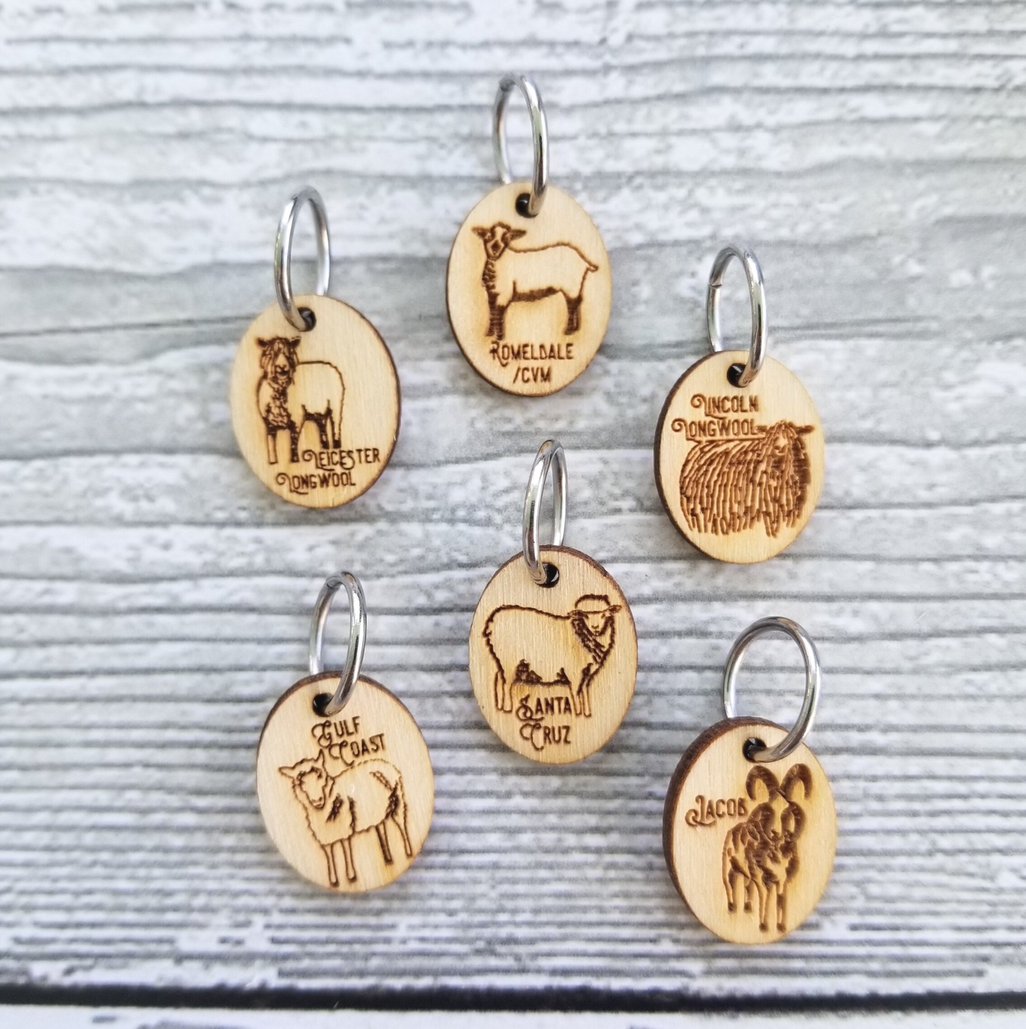 Rare Sheep Breed Stitch Marker Set