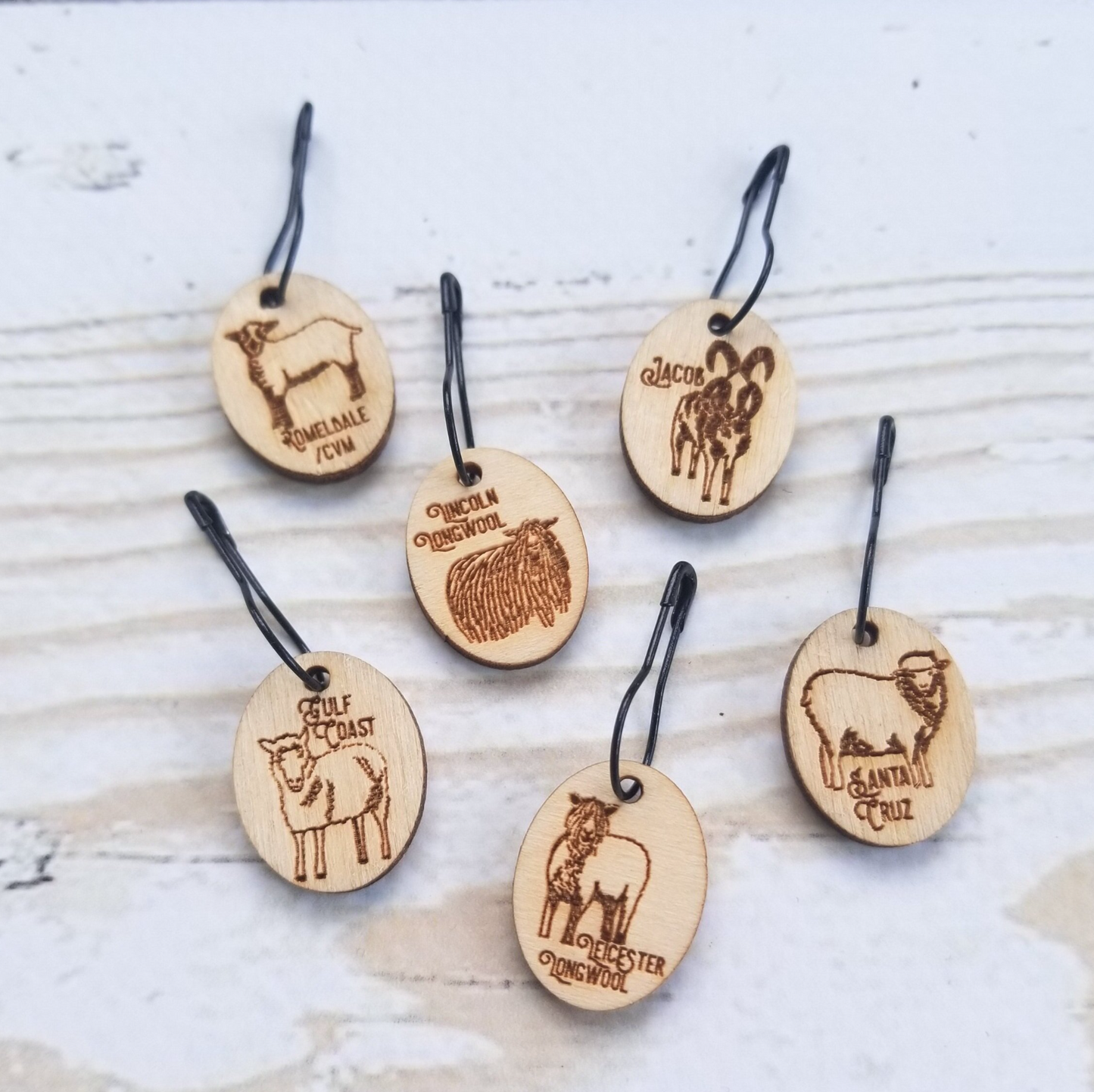 Rare Sheep Breed Stitch Marker Set