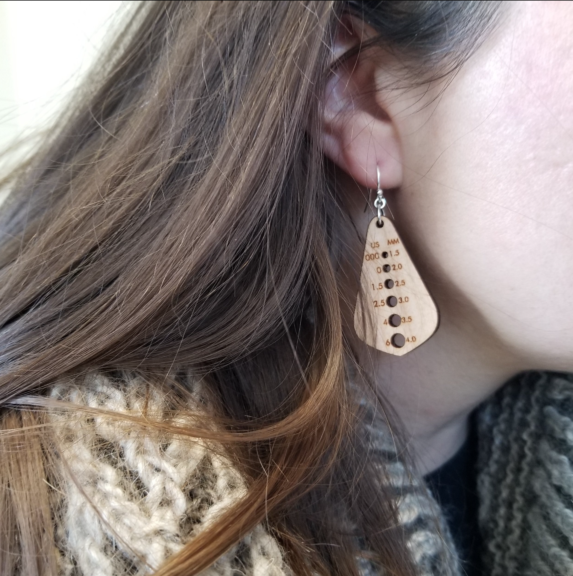 Needle Gauge Earrings Katrinkles retail