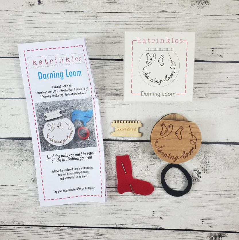 Katrinkles Darning & Mending Loom Kit (Small Loom) - Needlepoint Joint