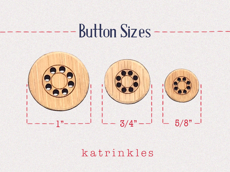 8 Hole Stitchable Buttons