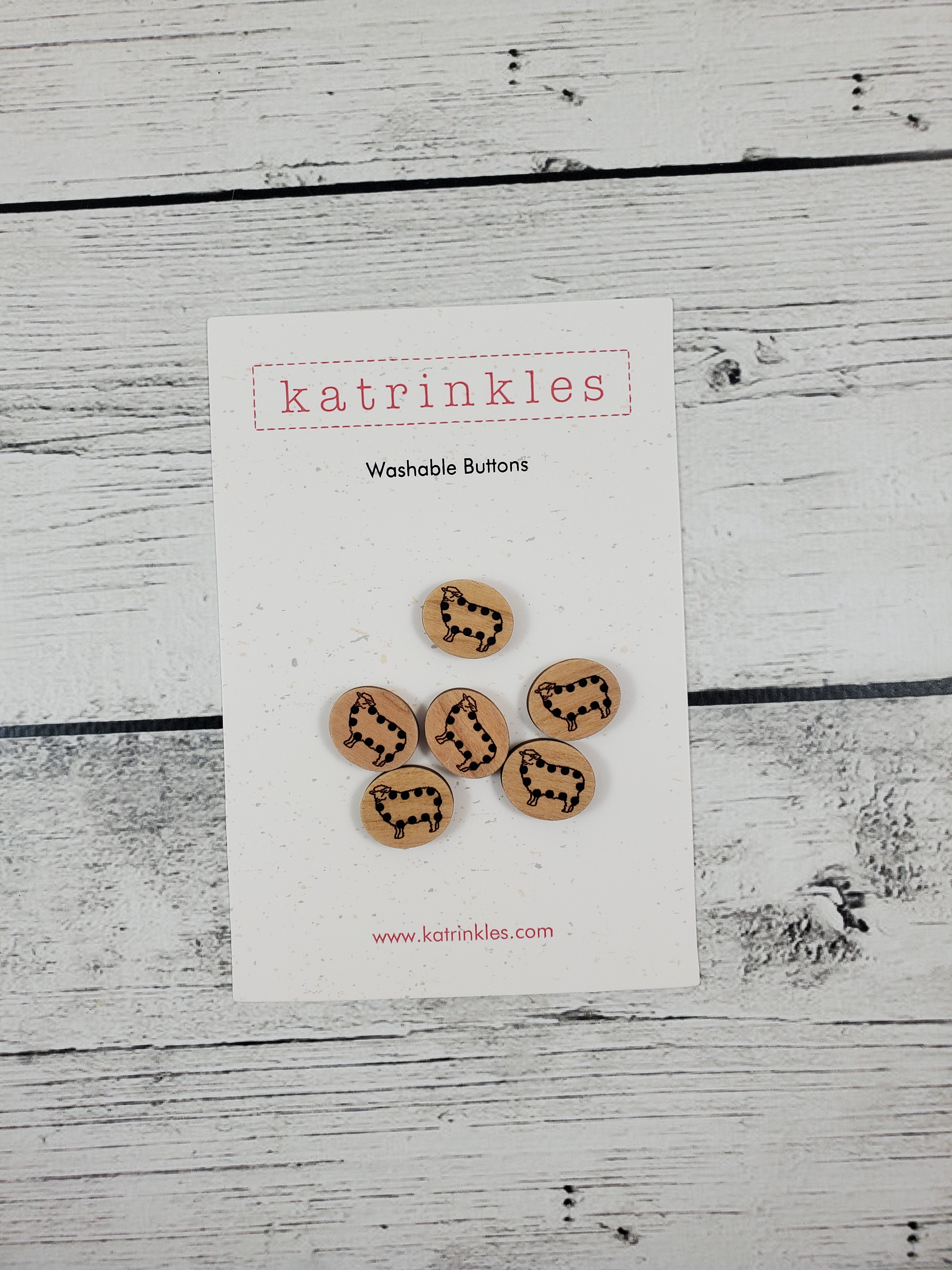 Stitchable Sheep Buttons – Katrinkles - retail
