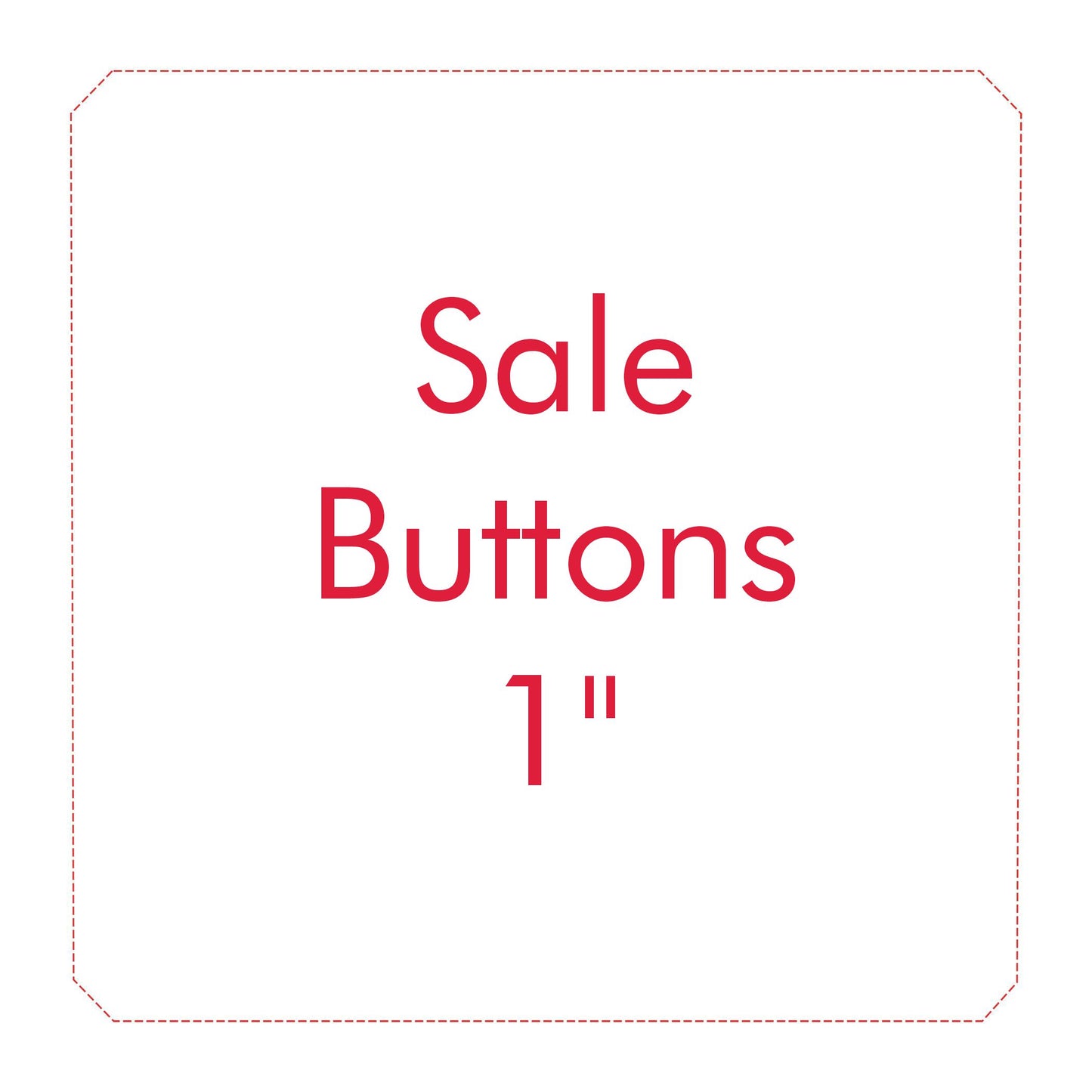 1 inch Sale Buttons - Set of 12 Plain - 1